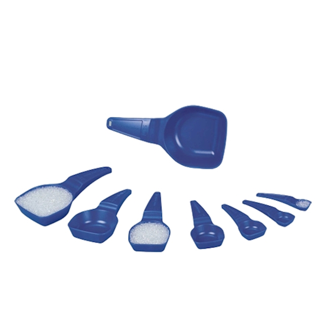 Cuillère-mesure 0,5 ml, PS, bleu